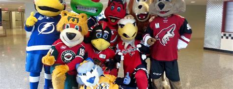 NHL mascots on social media